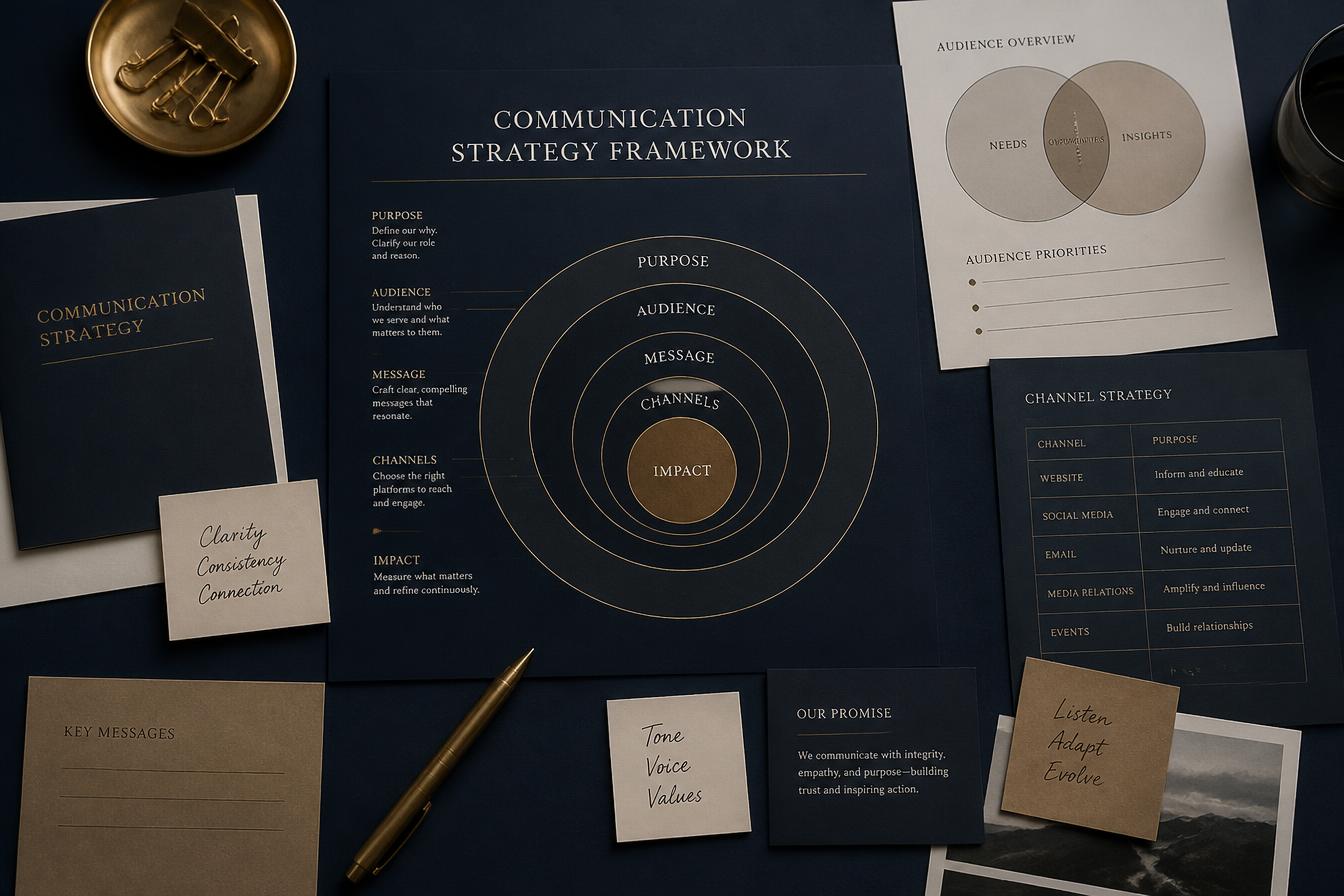 Professionals in a small meeting room engaged in structured dialogue